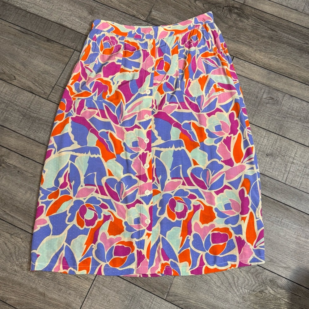 FRNCH Paris Falda Elyette Floral Print Skirt - Large